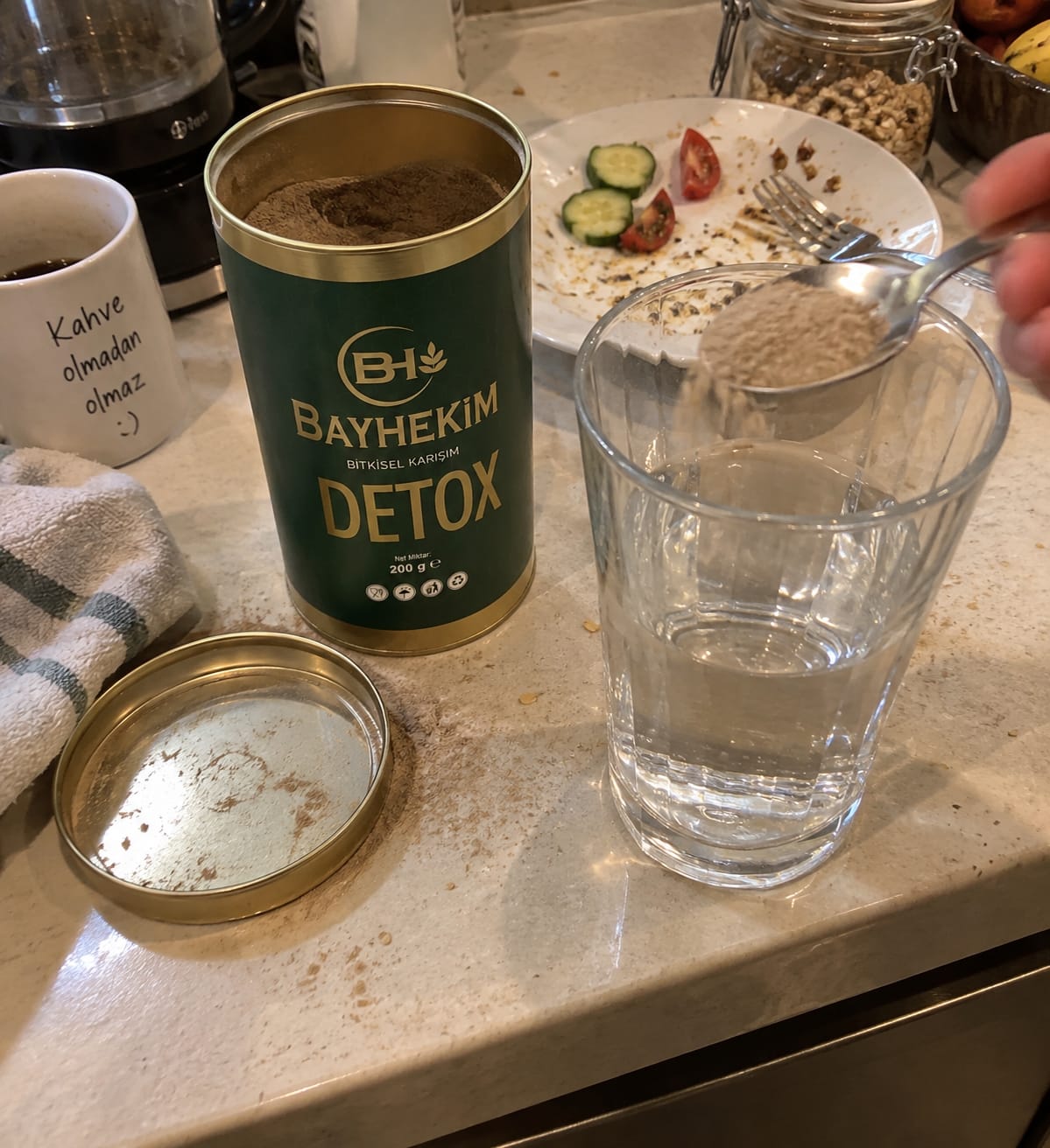 Customer photo review of BayHekim Detox Bitkisel Karışım Toz 200 Gr