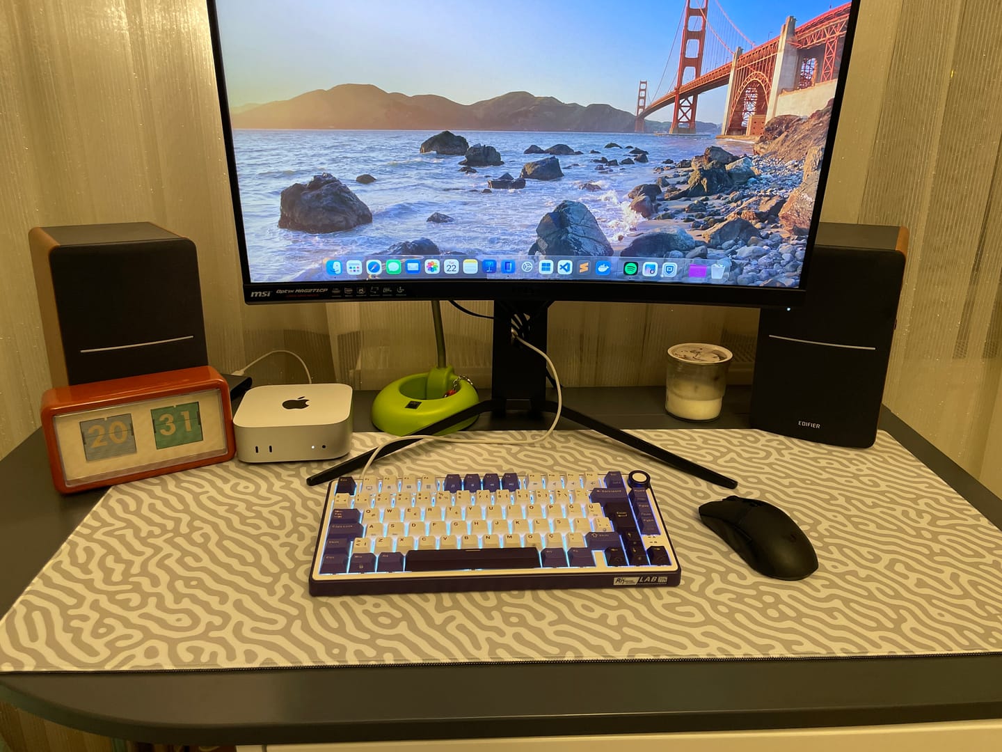 Customer photo review of Wraith Studio Jungle Maze Deskmat