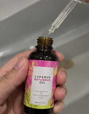 Customer photo review of Aceite Reductor del Vello con Cyperus Rotundus