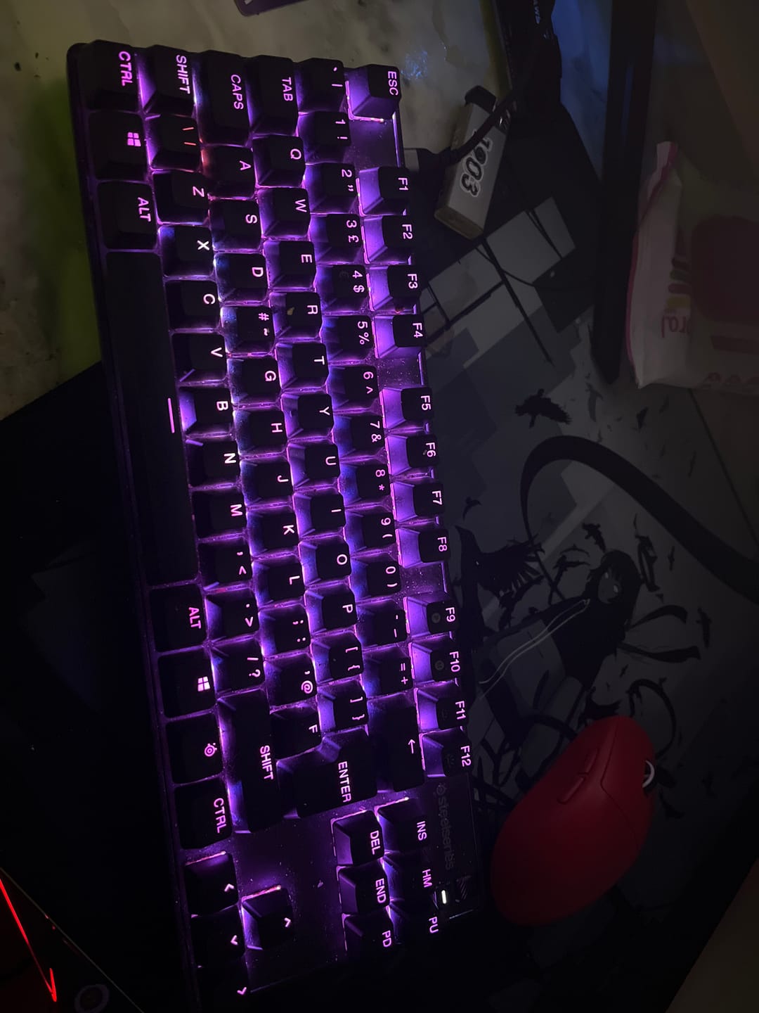 Customer photo review of Wraith Ace Series [Ravenfall] Limited Edition Poron Mousepad