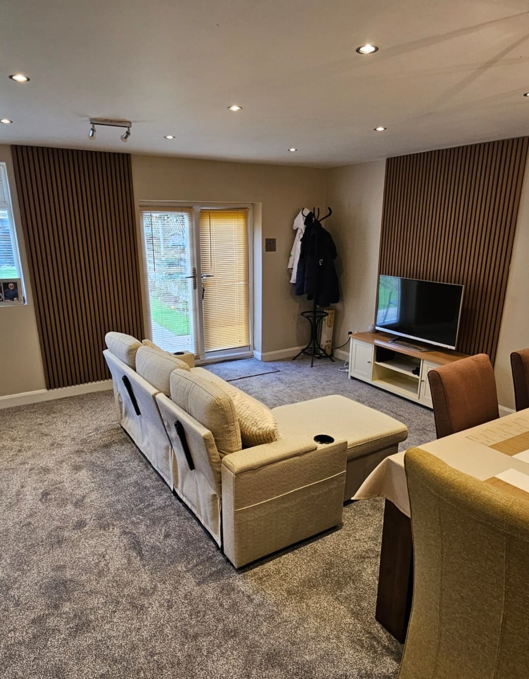 Customer photo review of Natural Oak Acoustic Wall Panel
