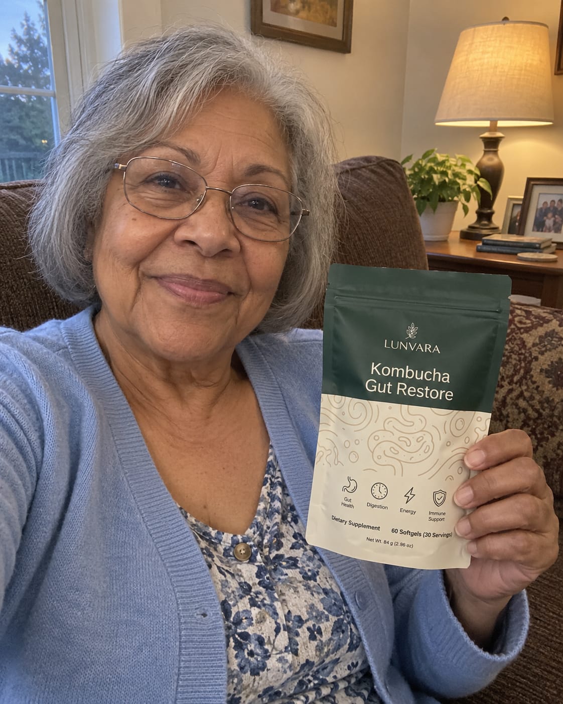 Customer photo review of Kombucha Gut Restore Softgels