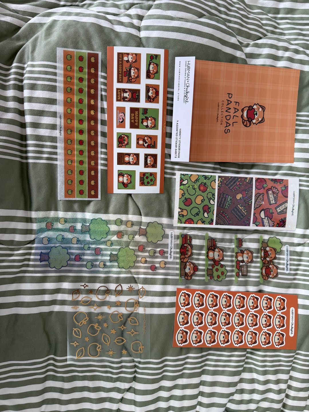 Customer photo review of Fall Pandas Variety Sticker Pack