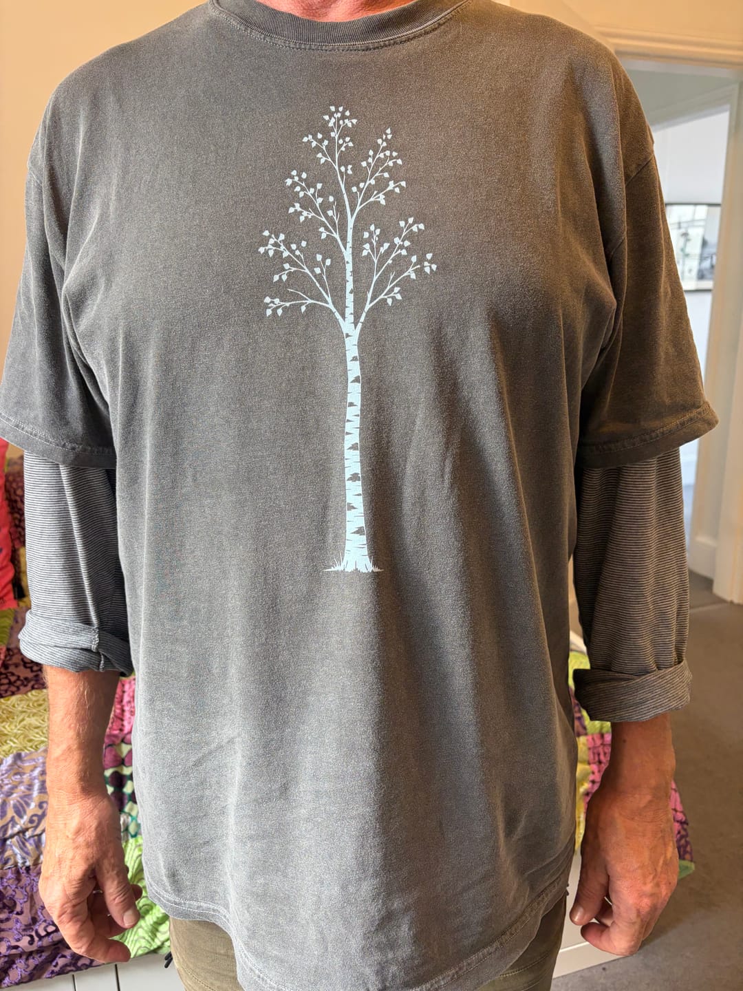 Customer photo review of Beautiful Birch T-Shirt