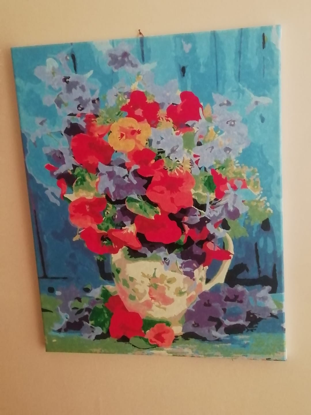 Customer photo review of Bouquet orange et violet
