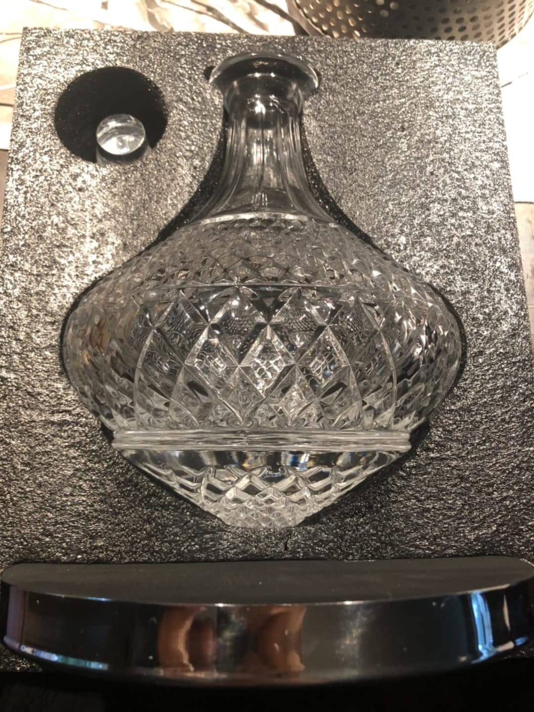 Customer photo review of WineSpinner™ Luxury Rotating Decanter
