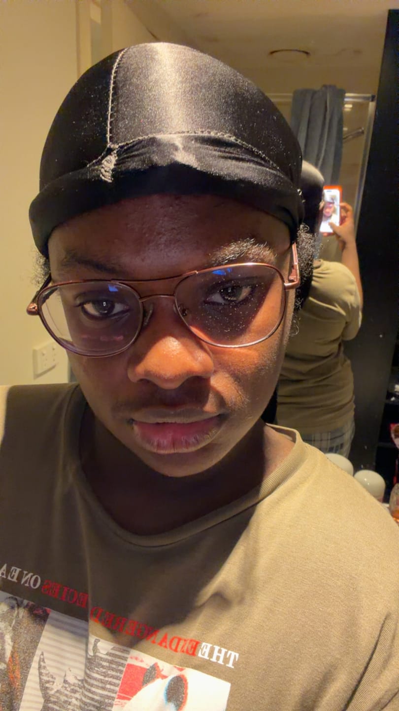 Customer photo review of Black Silky Durag