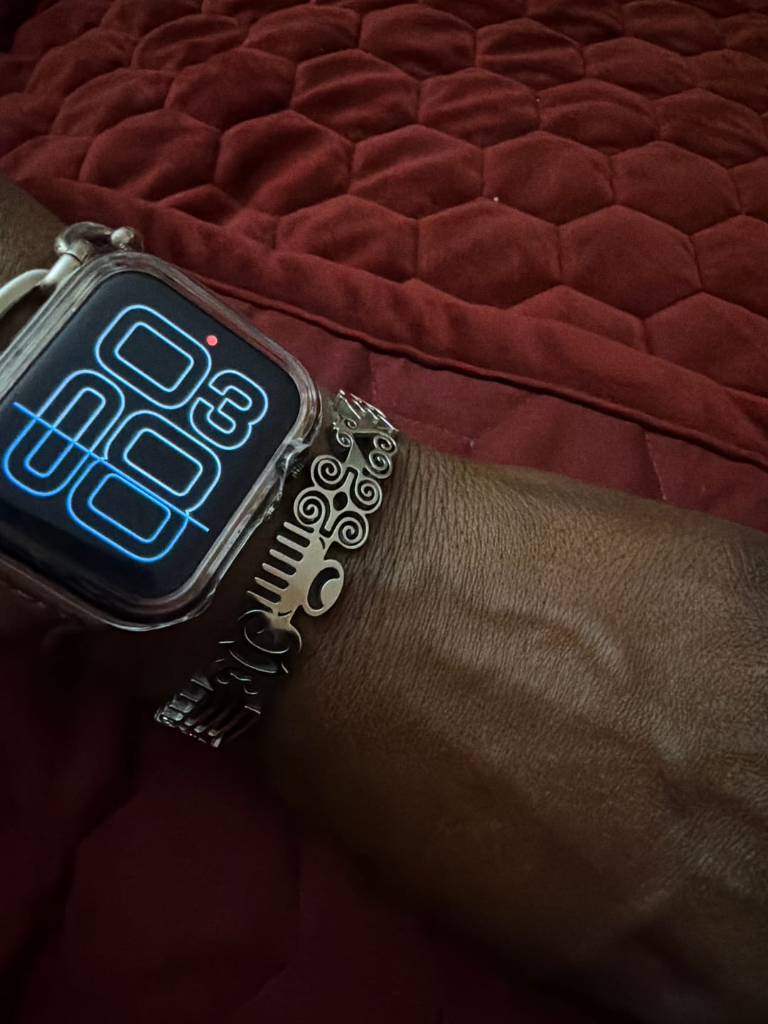 Customer photo review of Adinkra Story Bracelet™ (Gold or Silver)