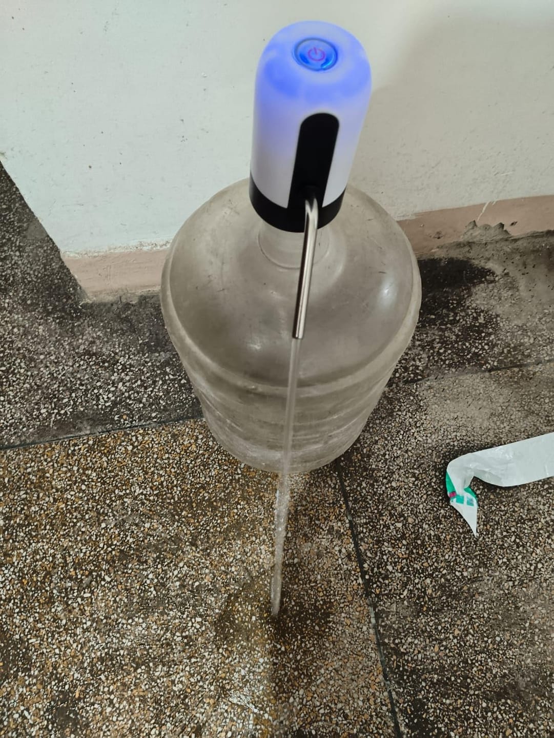 Customer photo review of Automatic Wireless Water Can Dispenser Pump