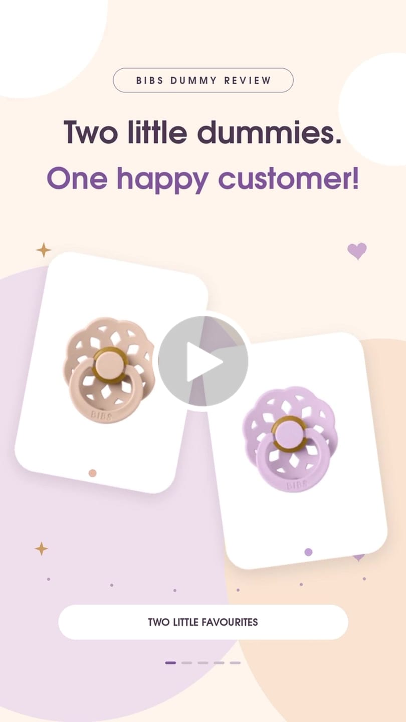 Customer video review of BIBS Boheme Pacifiers / Dummies - Violet Sky