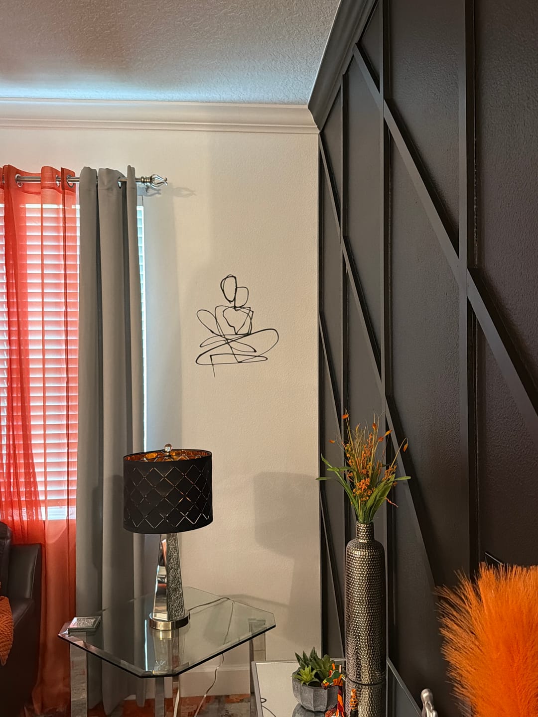 Customer photo review of Abstract Couple Harmony Metal Wall Art