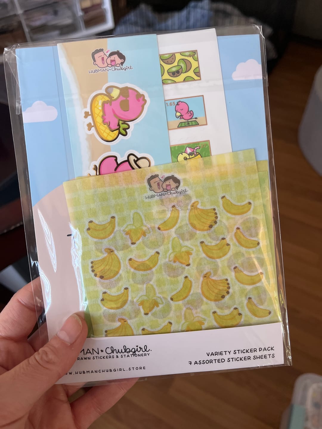 Customer photo review of Tropical Fun Variety Sticker Pack