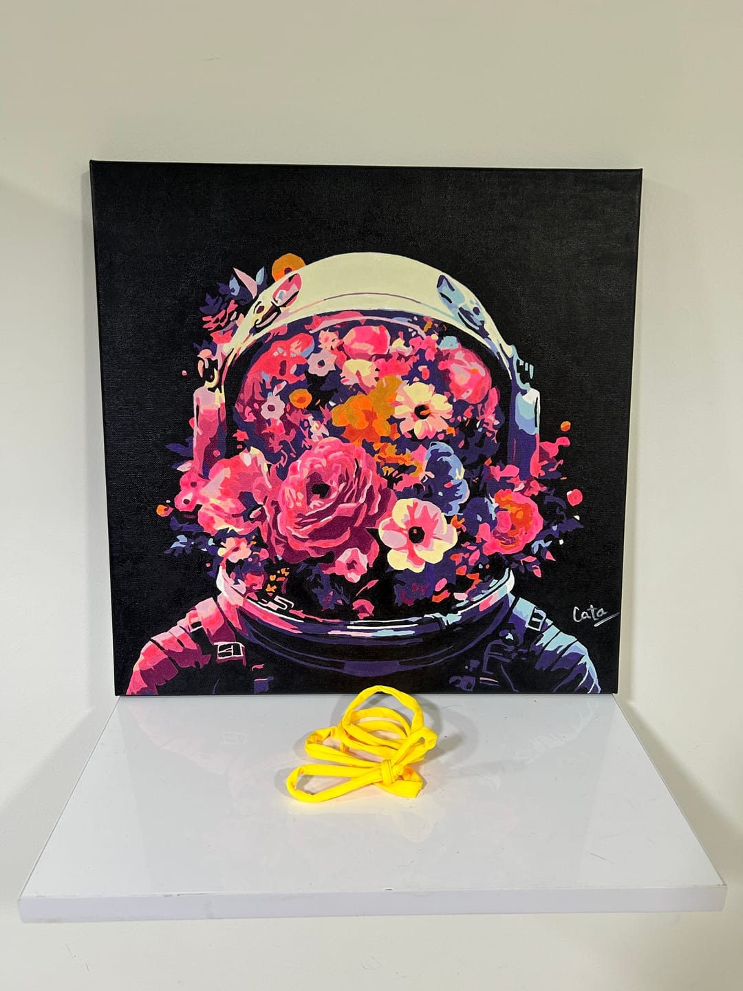 Customer photo review of Astronauta Floreado (Pintura por Números) 40x40 cm