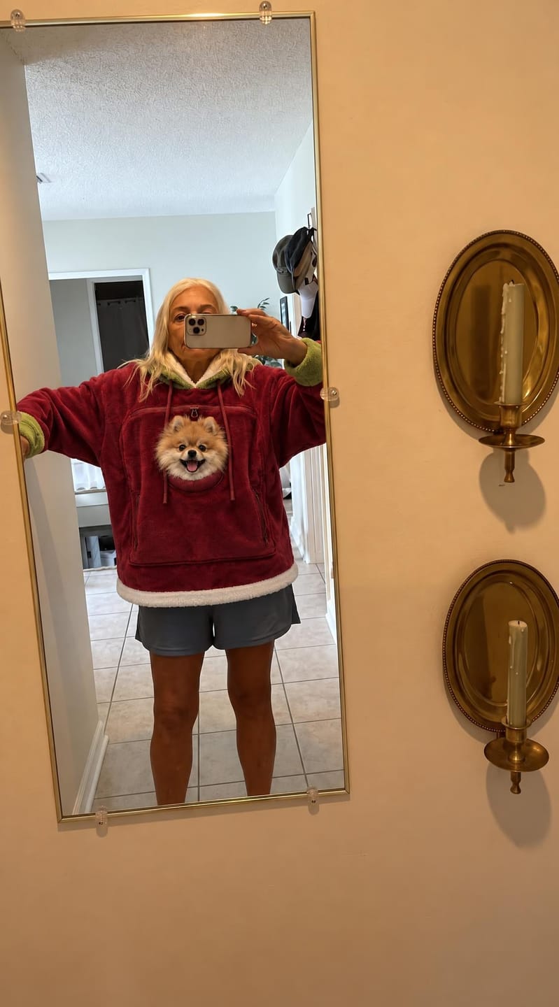 Customer photo review of GrumpNest™ CuddleCarry Hoodie