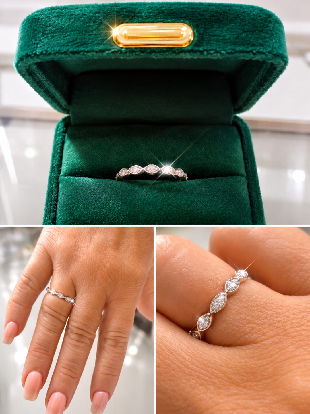 Customer photo review of Oval Infinity Band Ring