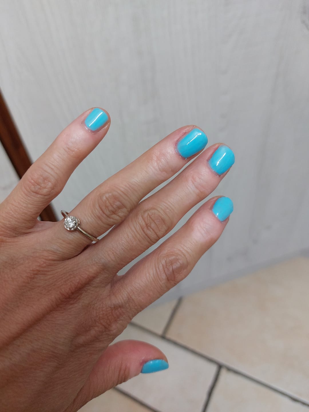 Customer photo review of Smalto Semipermanente LCI - Azzurro Sky