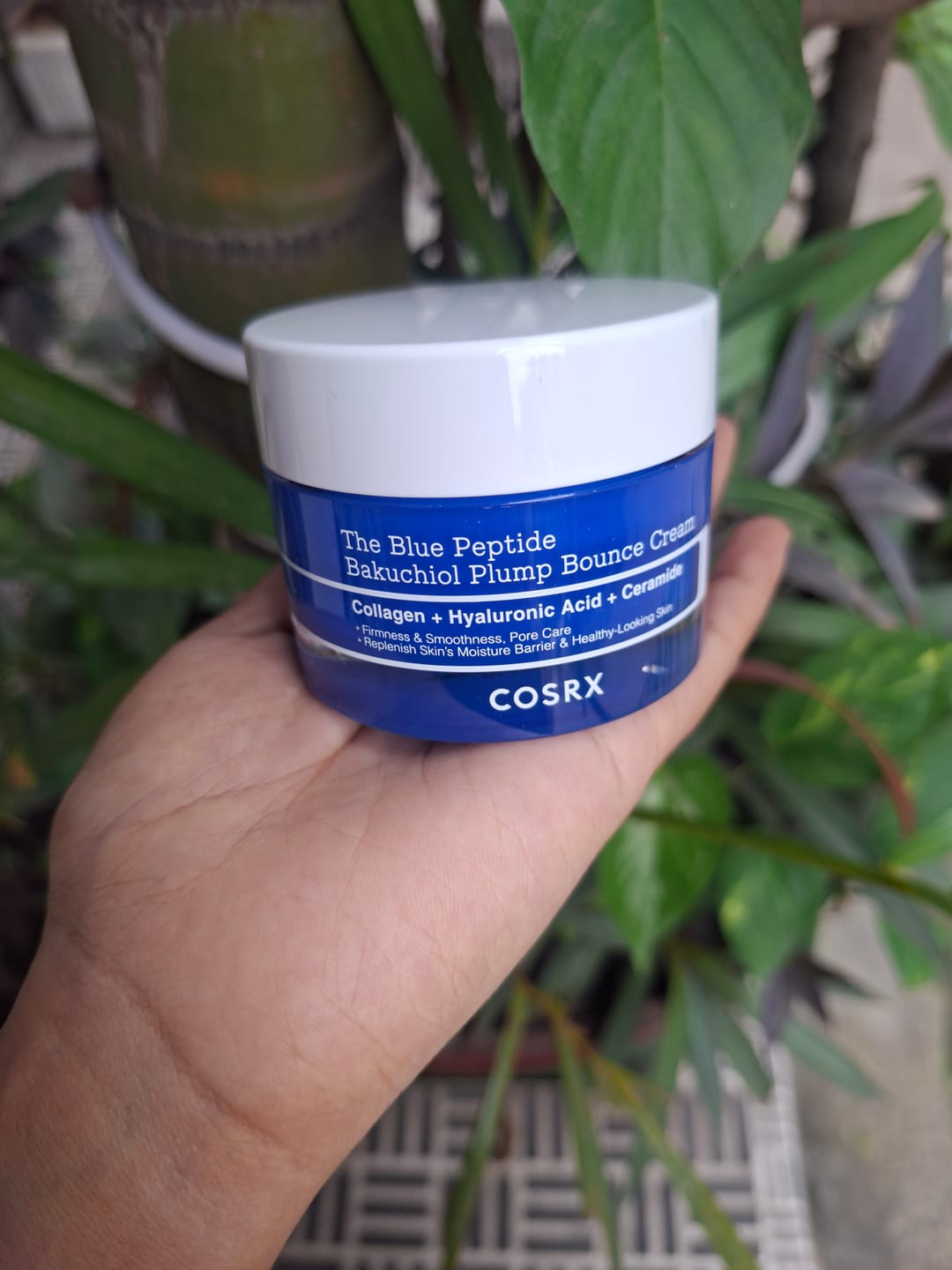 Customer photo review of COSRX The Blue Peptide Bakuchiol Plump Bounce Cream 50g