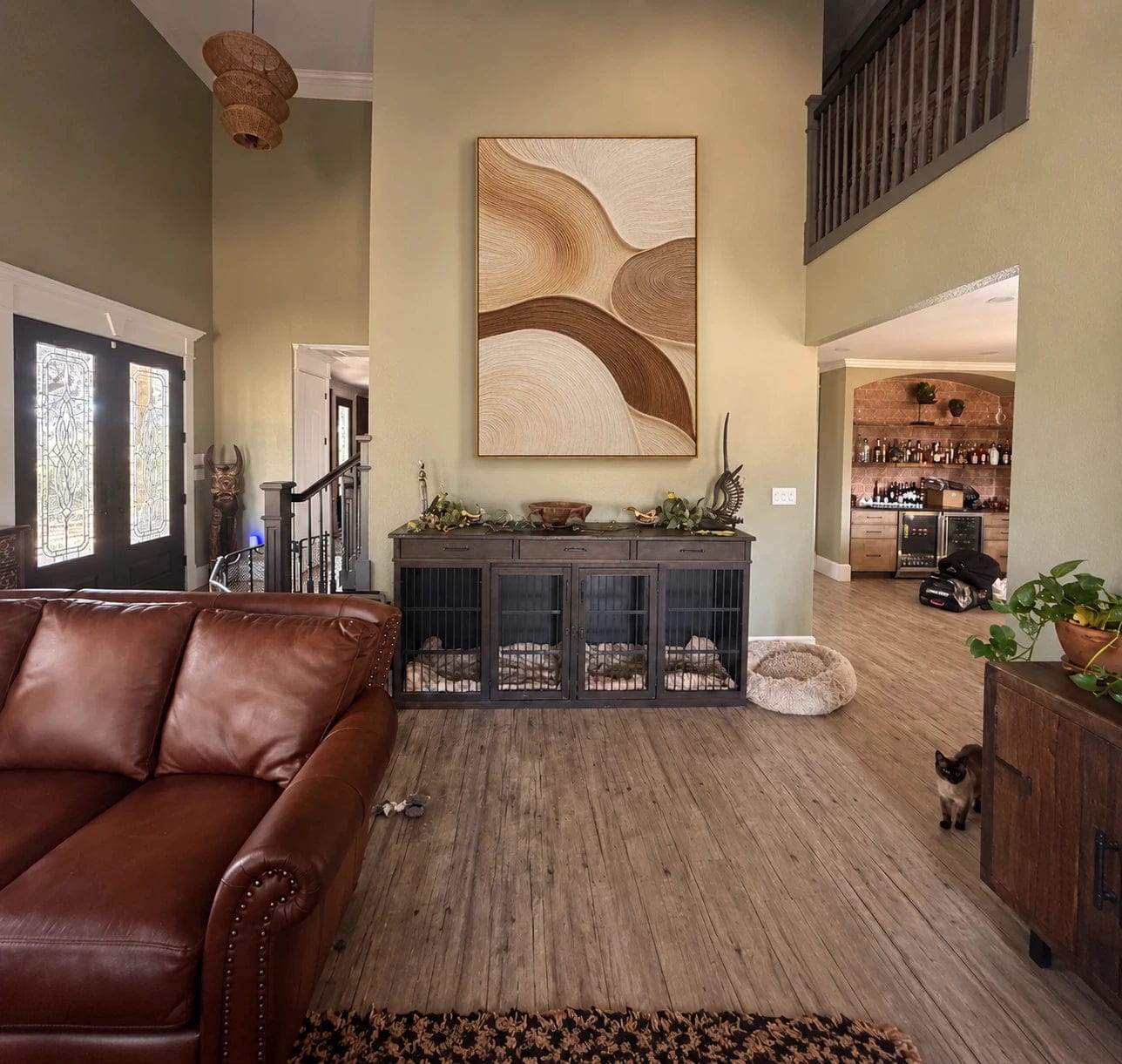 Customer photo review of Textured & Impasto Art｜Natural Wood Flow