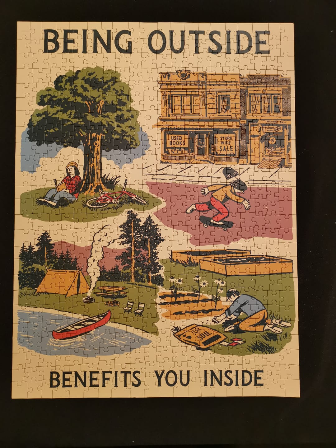 Customer photo review of Salad Days | 500 Piece Puzzle