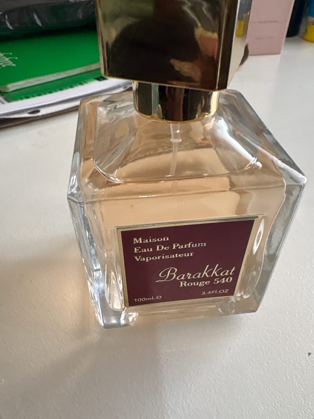 Customer photo review of Barakkat Rouge 540 Eau De Parfum 100ml - Fragrance World