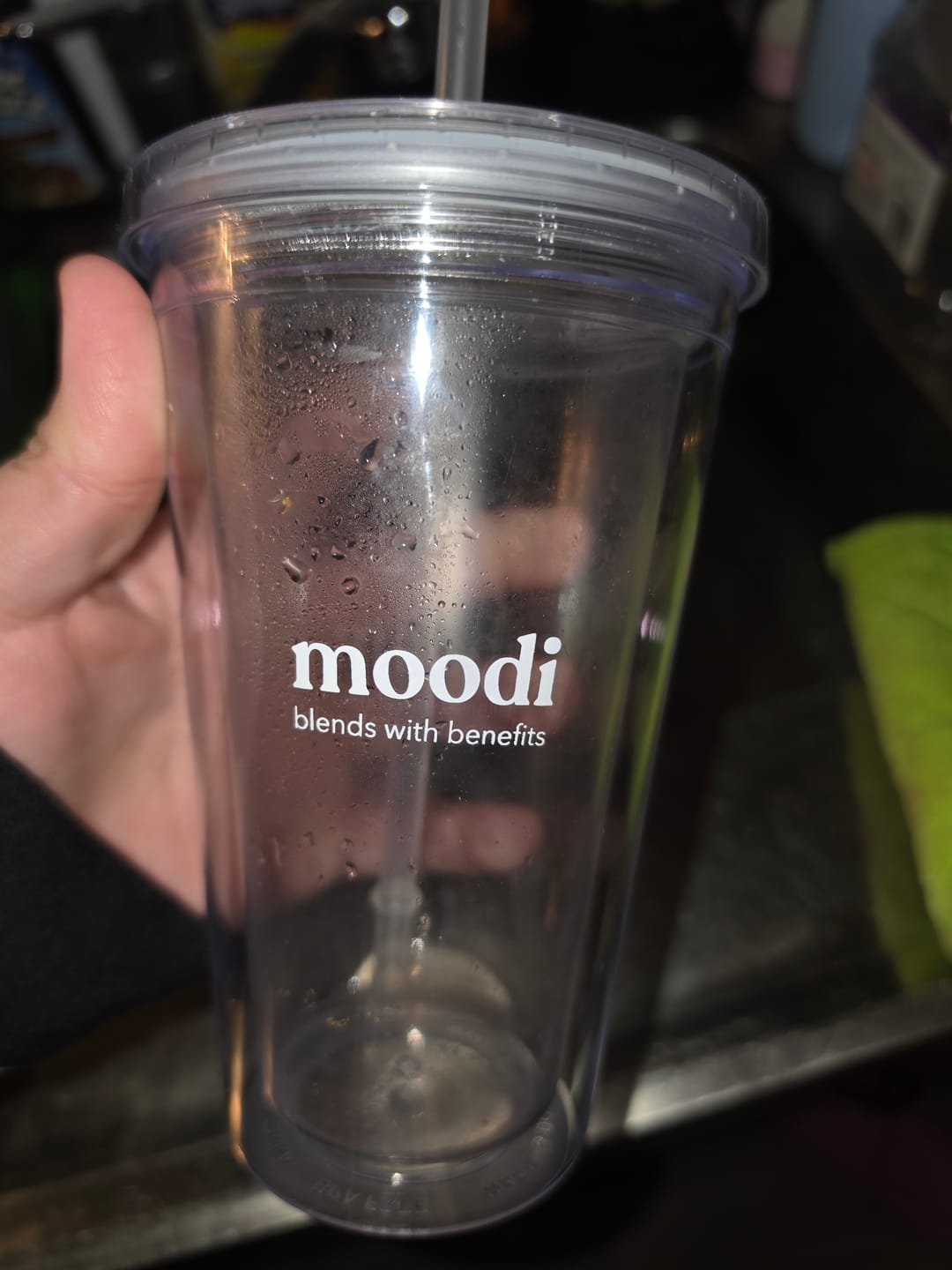 Customer photo review of Blends with Benefits Tumbler