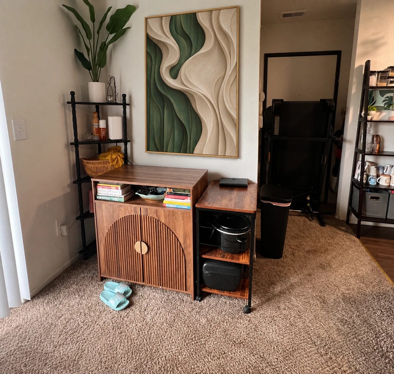 Customer photo review of Textured & Impasto Art｜Forest Ivory Waves