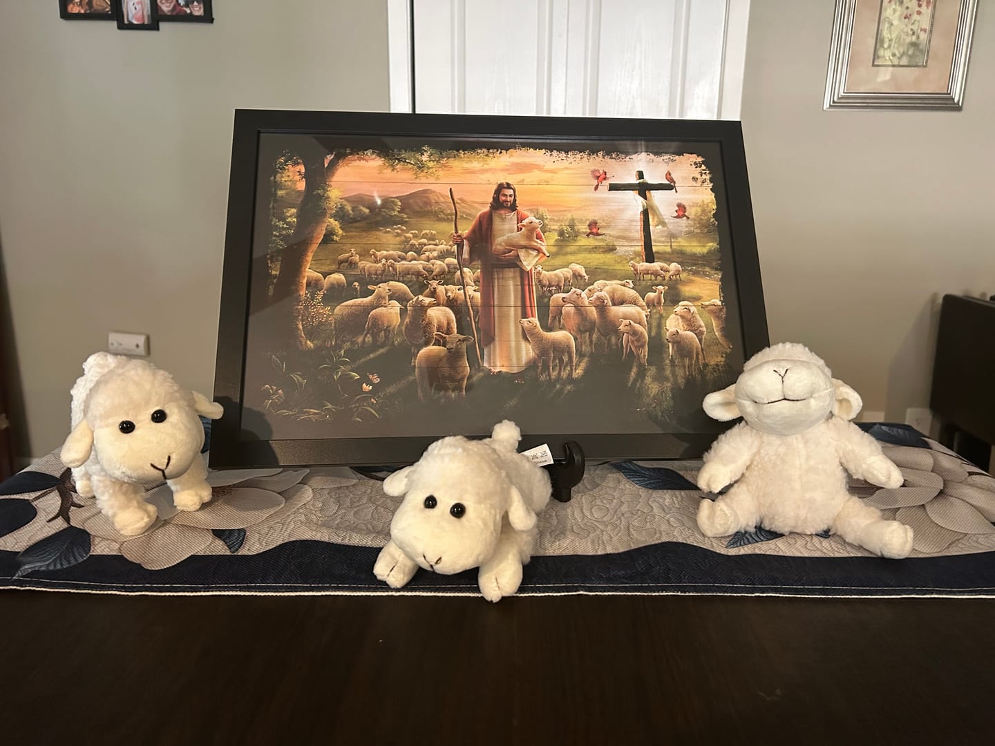 Customer photo review of The Good Shepherd Jesus Christ Holy Lamb And Canvas Prints
