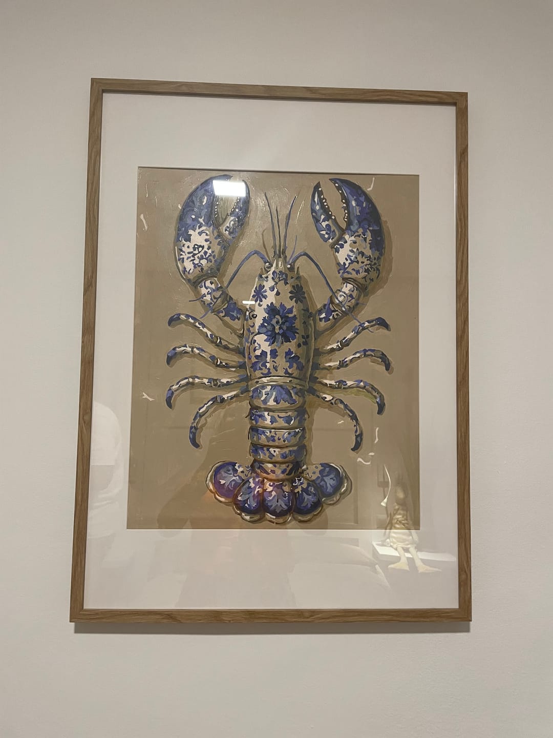 Customer photo review of Delft Lobster | Paint by Number