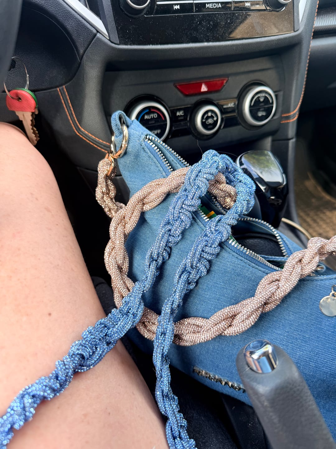 Customer photo review of PETITE CROWN STRAP - Denim Diamond