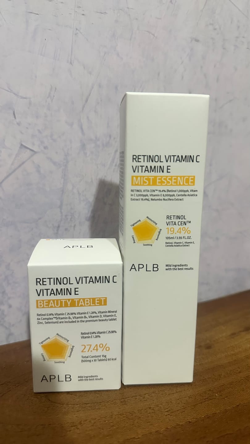Customer photo review of APLB - Retinol Vitamin C Vitamin E Beauty Tablet 500 MG 30 Tabletas | Tabletas Antioxidantes