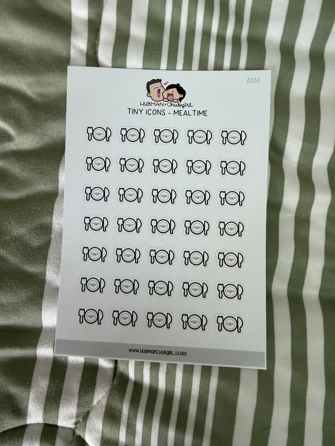 Customer photo review of Tiny Icons - Meal Time Planner Stickers