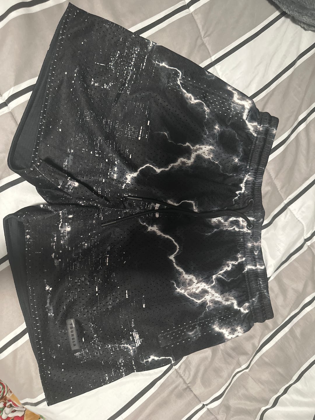 Customer photo review of 1111 -  Skulls & Roses Reversible Shorts
