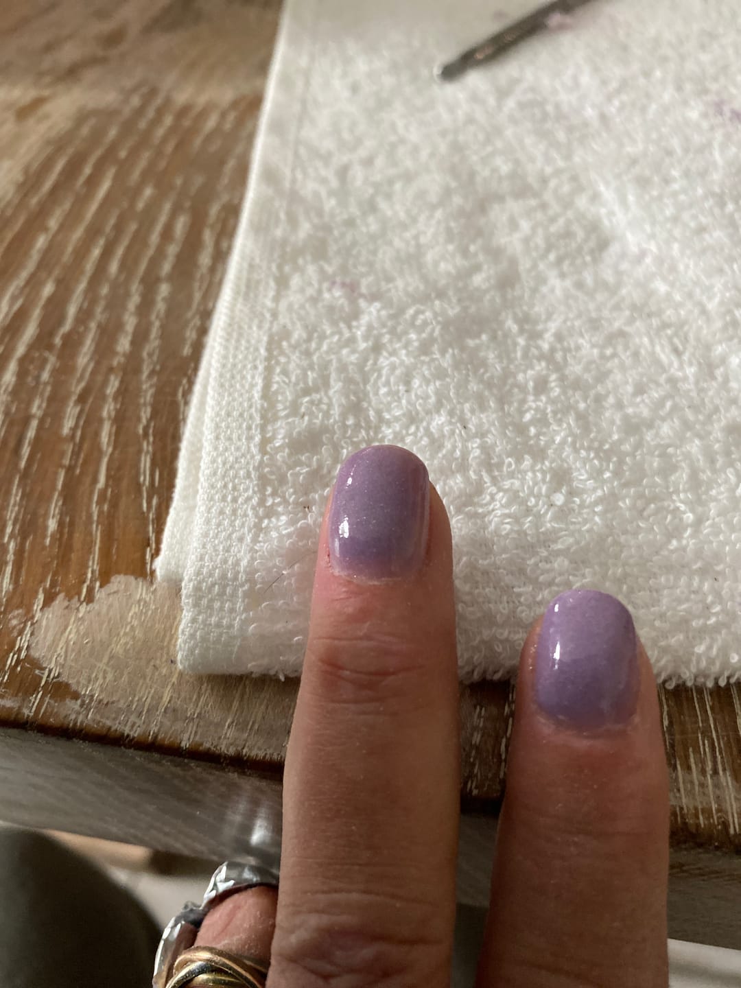 Customer photo review of Violet Sand Dipping Powder
