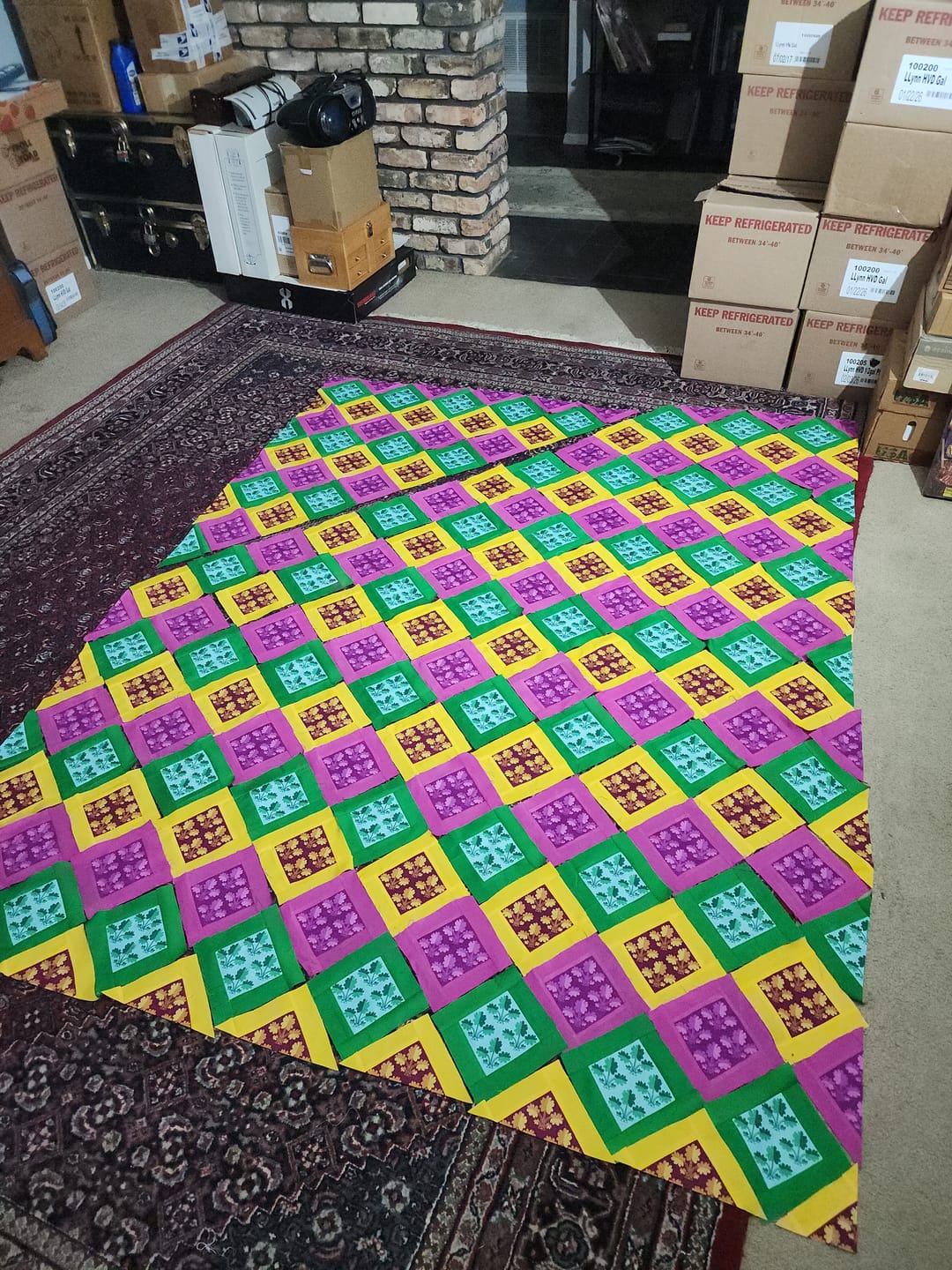 Customer photo review of Rainbow Connection on Leafy - 43/45" Wide – 100% Quilters Cotton - Shauna Scicluna