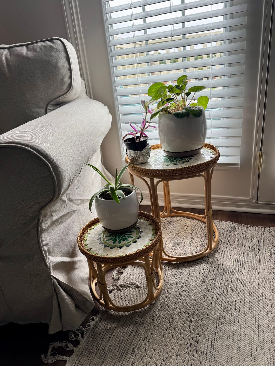 Customer photo review of Oasis Rattan Table Set