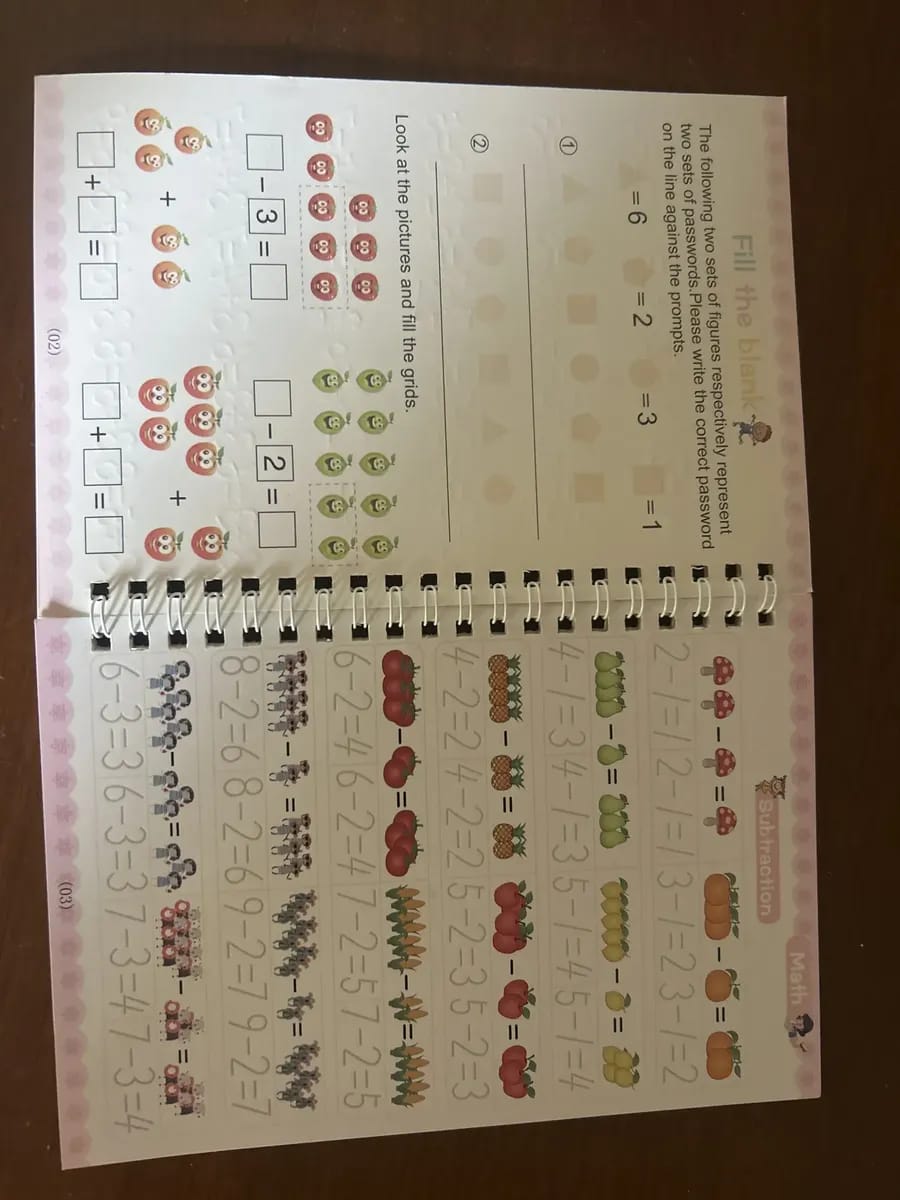 Customer photo review of Libro Mágico de Caligrafía Kit x4 📚 Aprende Letras, Números y Dibujo Fácilmente