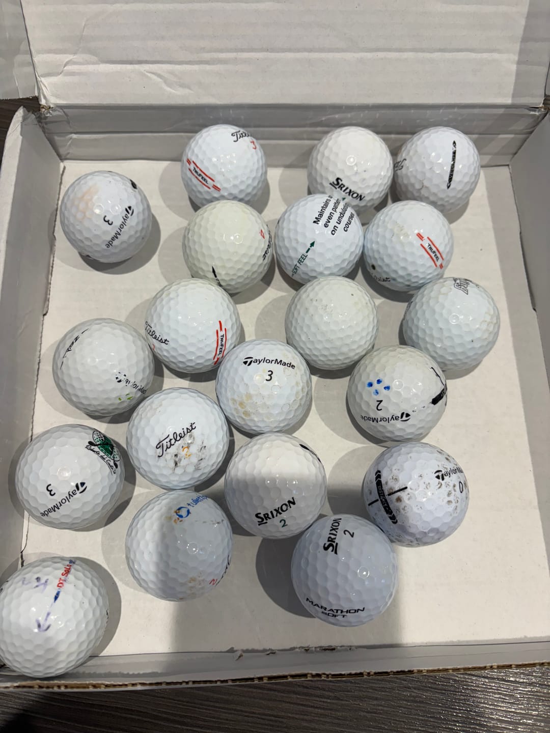 Customer photo review of Premium Brands Lake Golf Balls Mystery Box