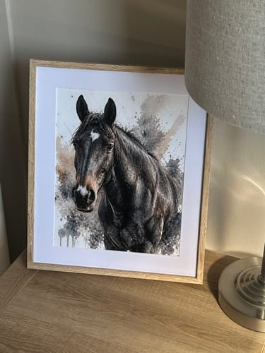 Customer photo review of Watercolour Realistic Portrait - Personalised Poster