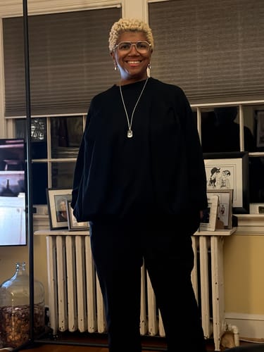 Customer photo review of Black Oversized Sweater