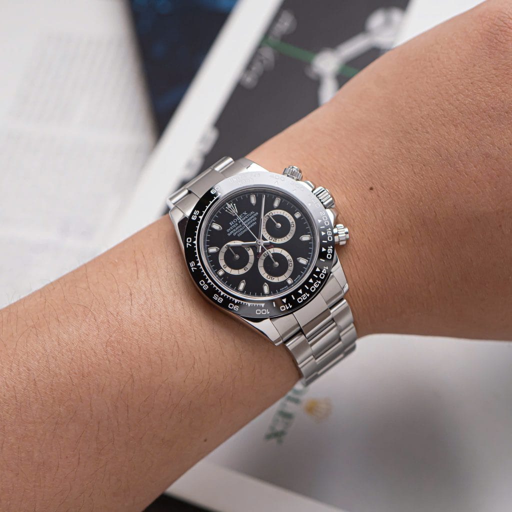 Customer photo review of Daytona Panda 40mm Chronograph Black Dial Mens Watch M126500LN-0002