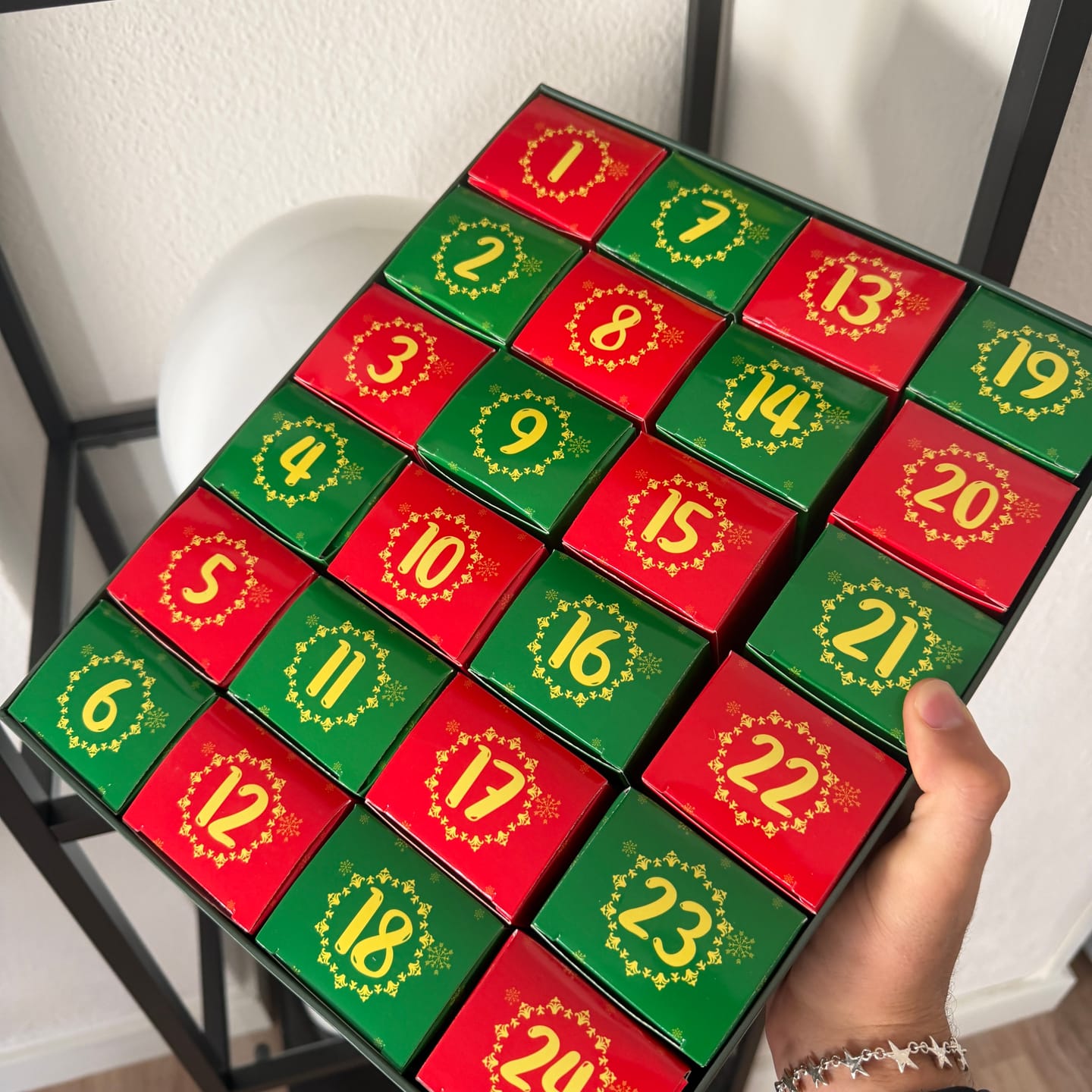 Customer photo review of Floral Advent Calendar