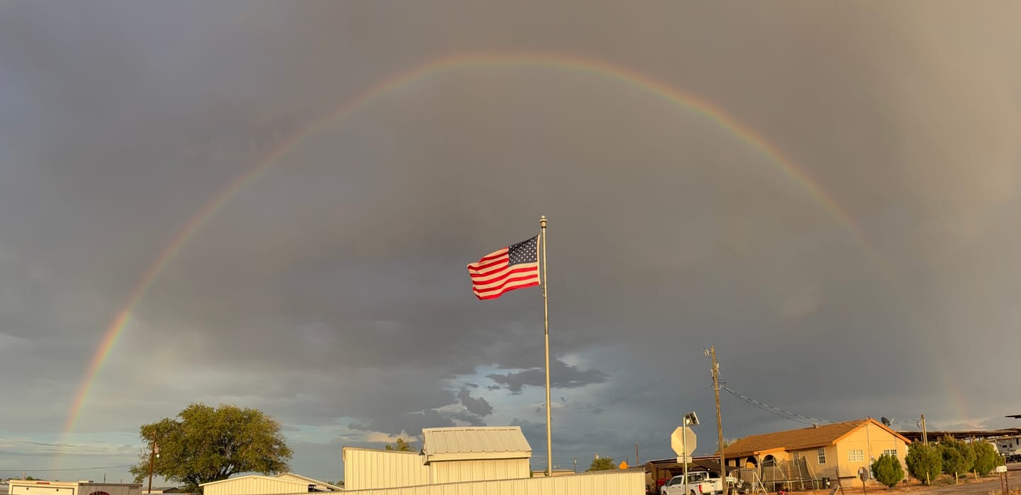 Customer photo review of 5' x 8' American Flag