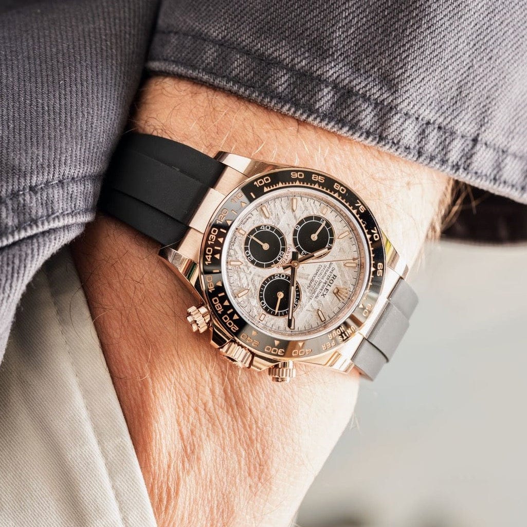 Customer photo review of Daytona 40mm Oyster Perpetual Everose Gold with Meteorite and Black Dial M126515LN-0008