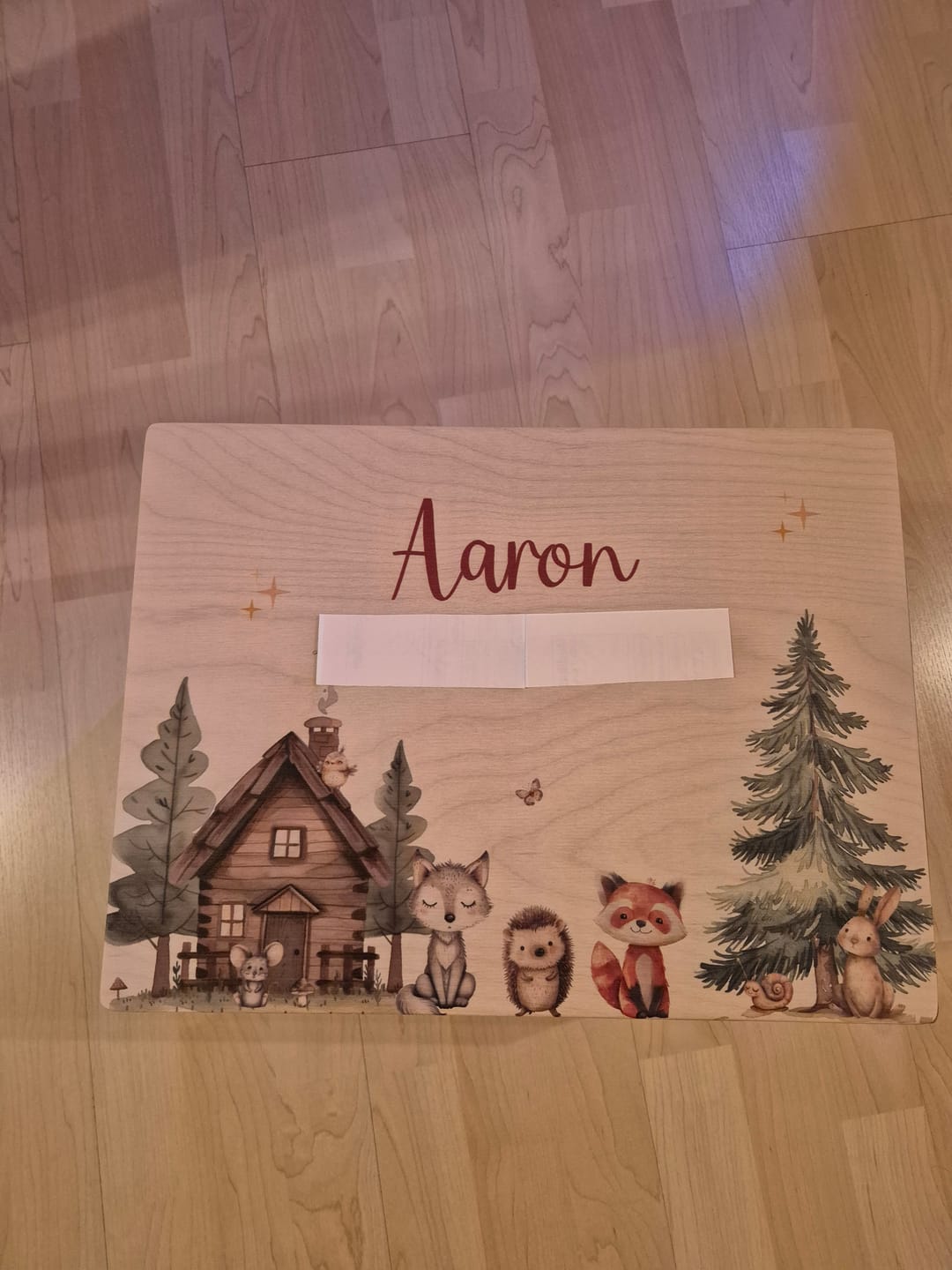 Customer photo review of Personalisierte Erinnerungskiste Waldtiere