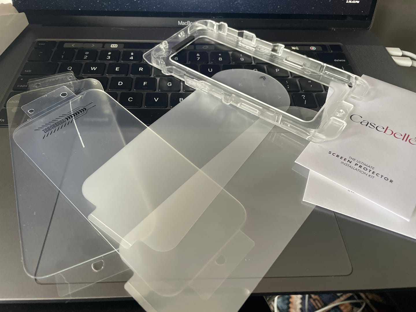 Customer photo review of iPhone 18 Pro Screen Protector - Tempered Glass (2 Pack)