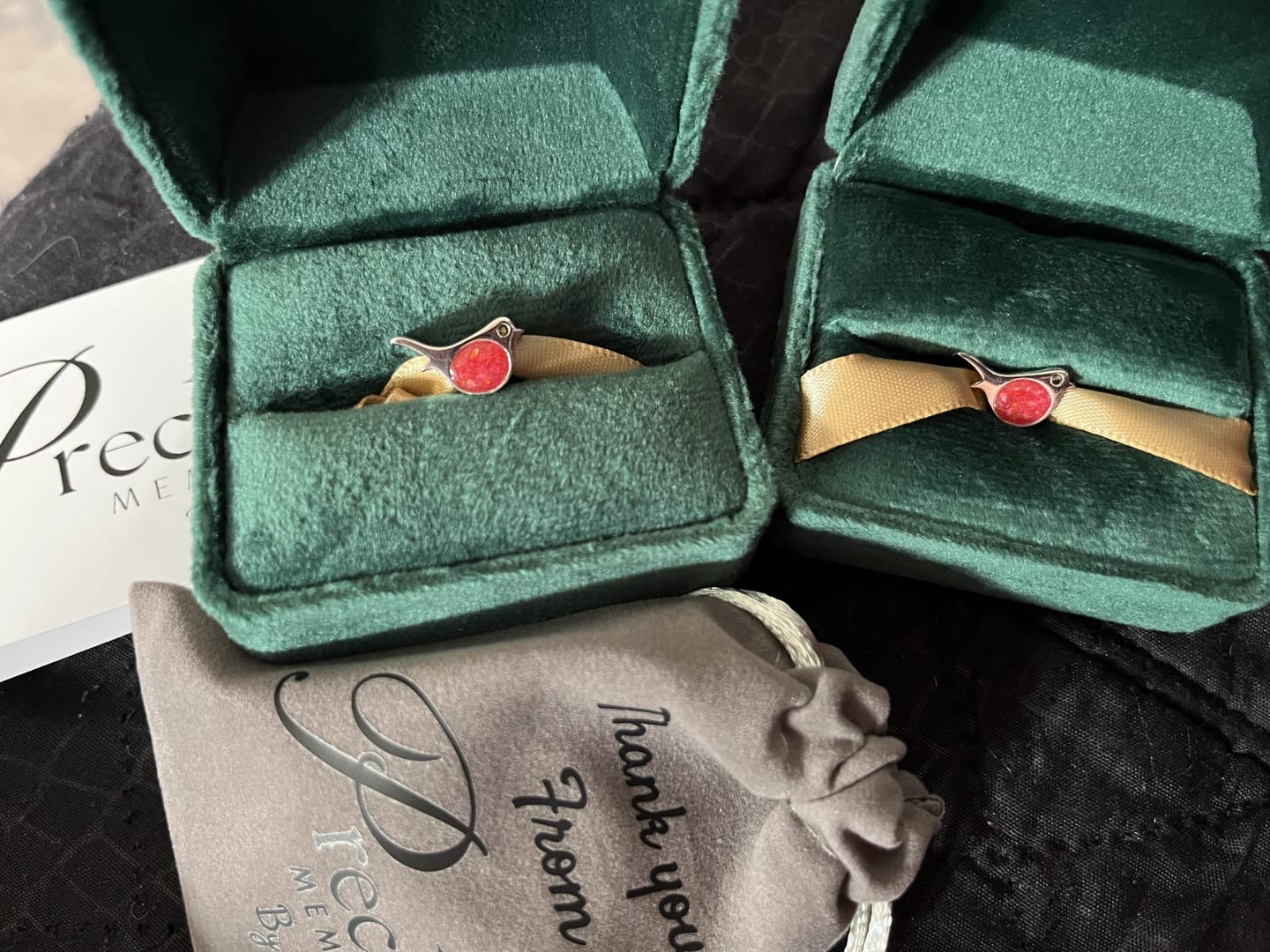 Customer photo review of Robin Keepsake Charm