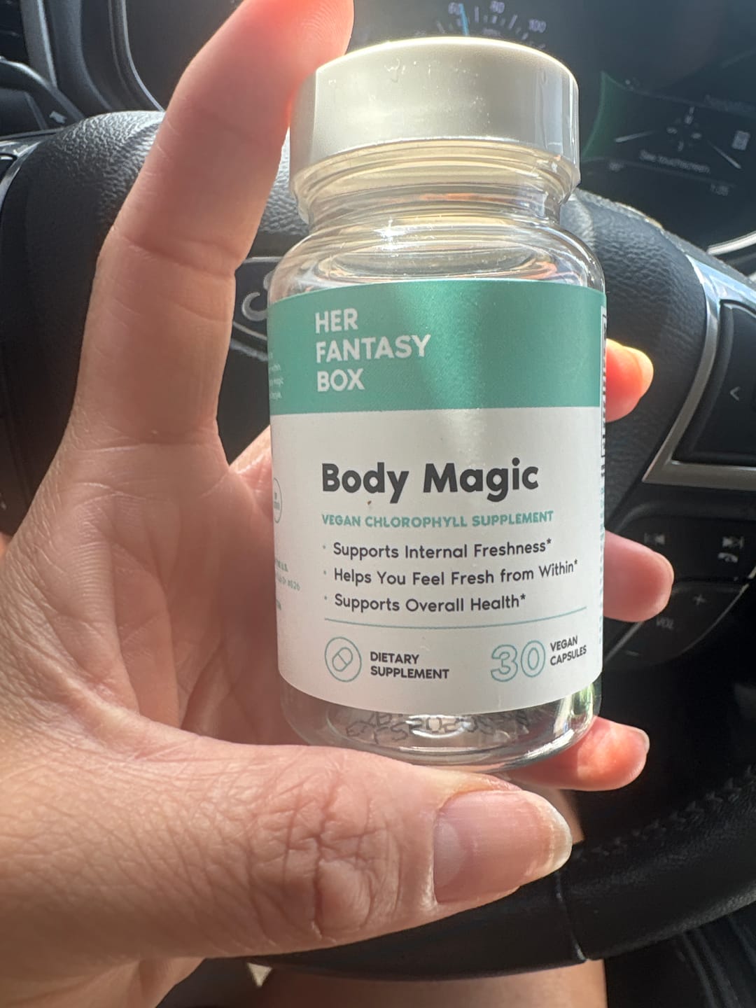Customer photo review of Body Magic Chlorophyll Pill for Feminine Odor - 3 pk