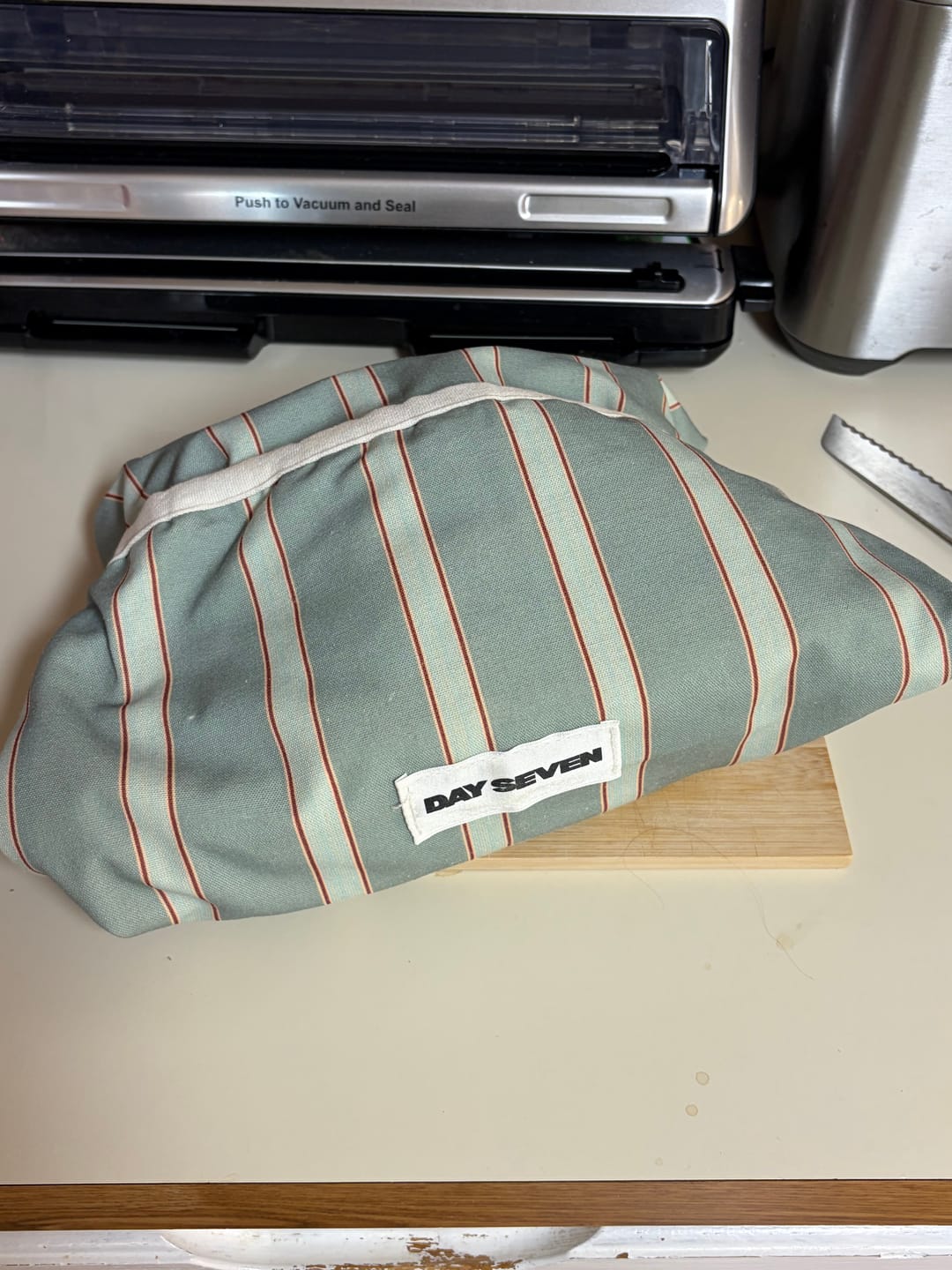 Customer photo review of Day Seven Beeswax Bread Bag
