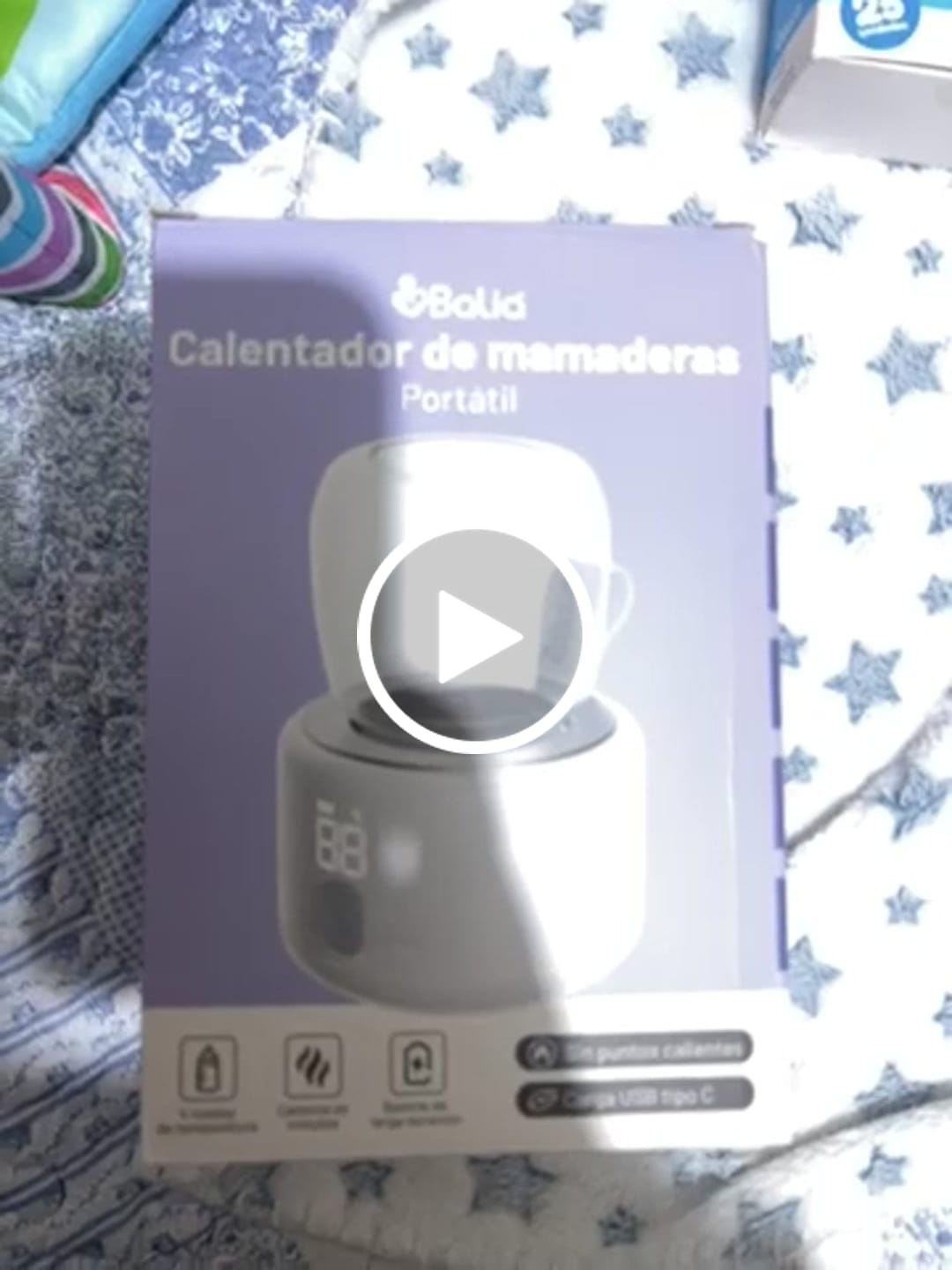 Customer video review of Calentador de mamaderas portátil