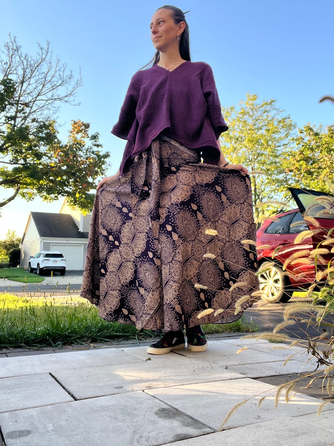 Customer photo review of Maxi Skirt & Dress Lamai Purple